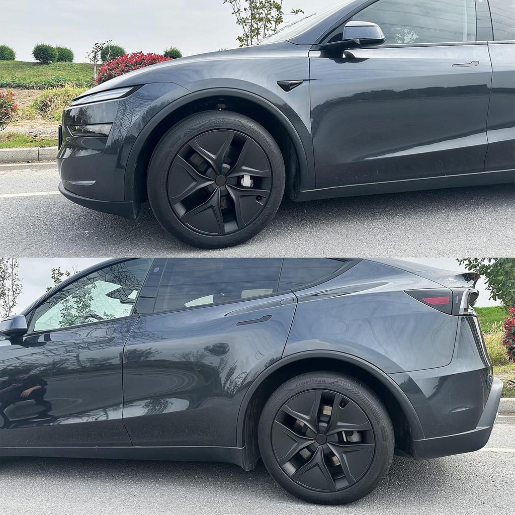 Колпаки на диски 19" матово-черные для Tesla Model Y 2025-2026 (Набор из 4)