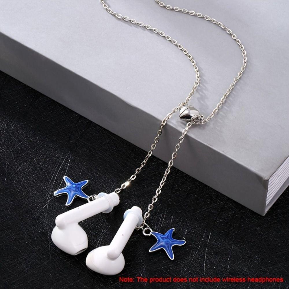 Держатель клипсы Starfish анти-потеря наушники цепь Whale Tail наушники ожерелье беспроводные наушники
