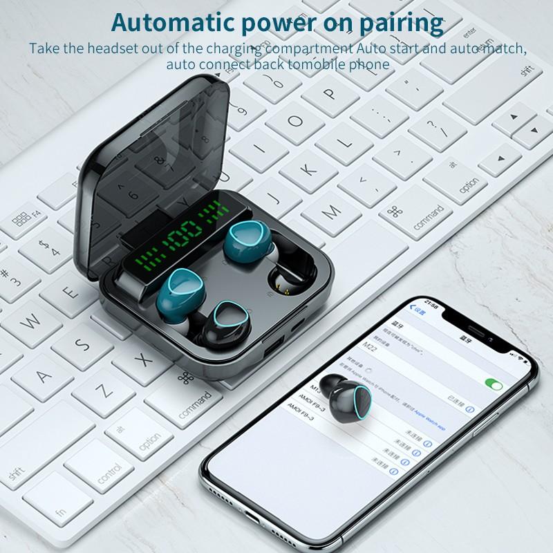 QUEED Беспроводная Bluetooth-гарнитура TWS 5.1 с двойным вызовом Power Touch