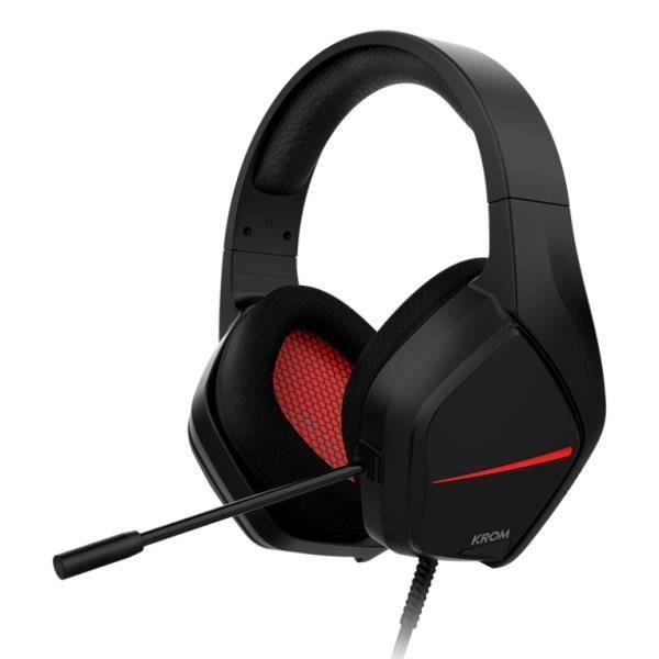 Casque stéréo - krom - kopa move - compatible pc, ps4, ps5, switch - connexion jack 3,5 mm - 50 mm