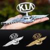 Эмблема на капот из цинкового сплава Хромированная наклейка для K2 Optima K5 Forte Borrego Ceed K3 Cerato Sorento Soul Forte Sportage