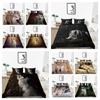 2023 New Style Wolf Printing Bedding Set Animals Duvet Cover Bed Cover Highend Pillowcase Cool Men Bedding Suit King Size Bed Set Cover