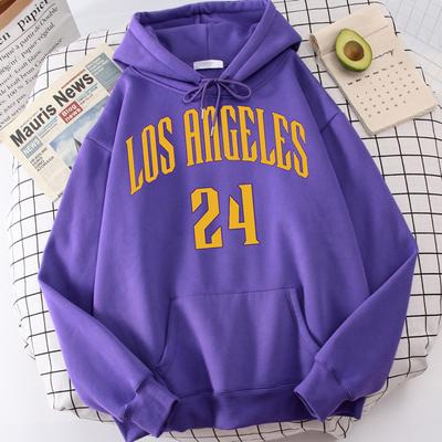 Мужская толстовка с капюшоном Los Angeles 24 California Letter, винтажный спортивный костюм с круглым вырезом, уличная одежда, универсальные толстовки для мужчин