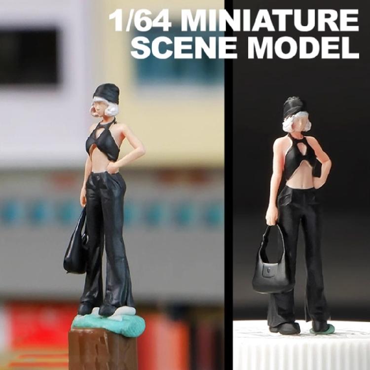 Миниатюрная фигурка кукла, смоляная фигурка, масштаб 1/64, с высокой детализацией, для моделистов и декораций