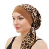 Elastic Printed Headscarf Pre-Tied Muslim Female Turban Chemotherapy Cap Hair Loss Cover Stretchy Head Wrap Bandana for Women