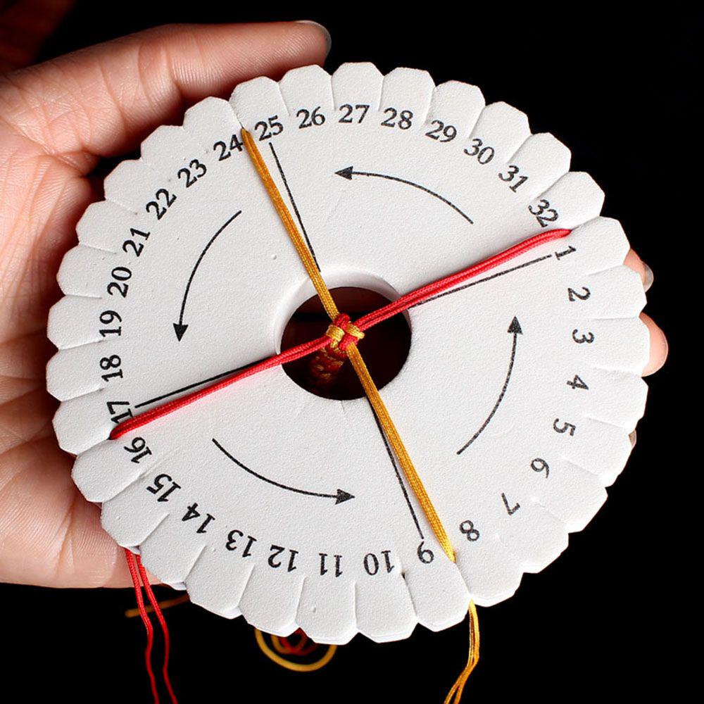 DIY Braiding Disc/Disk Beading Cord Kumihimo Handmade Tool Sewing Rope Weaving Jewelry Design Board