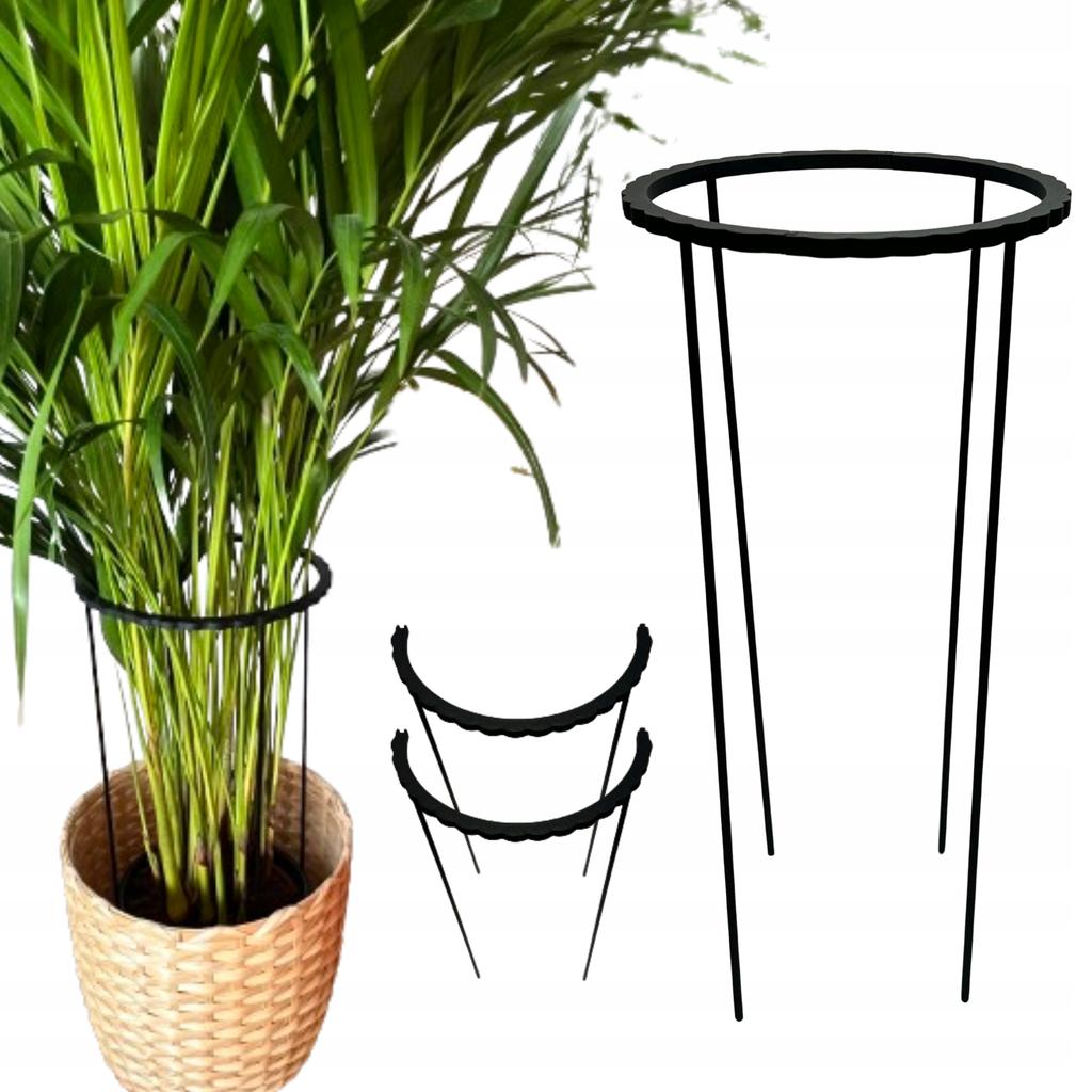 Podpora roślin kwiatów obejma pierścieniowa obręcz podpórka ring 2w1 l 50cm