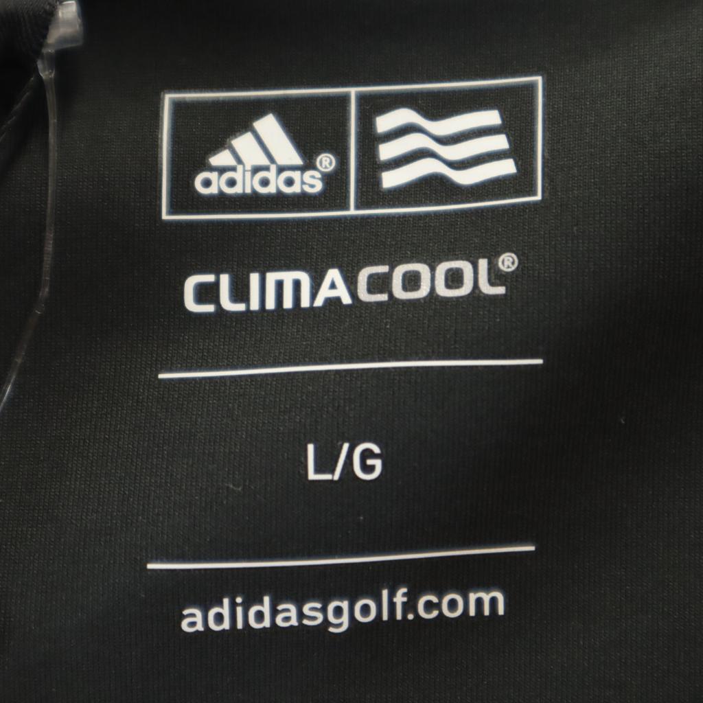 Неиспользованная рубашка adidas golf с коротким рукавом на молнии до половины L/G серия Black женская б/у