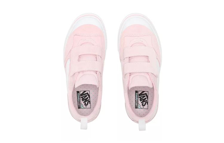 Vans Old Skool V Canvas Low top Kids' Skateboarding Shoes White Pink Children Aged 3 7 Years Old VN0A4U1P0JF