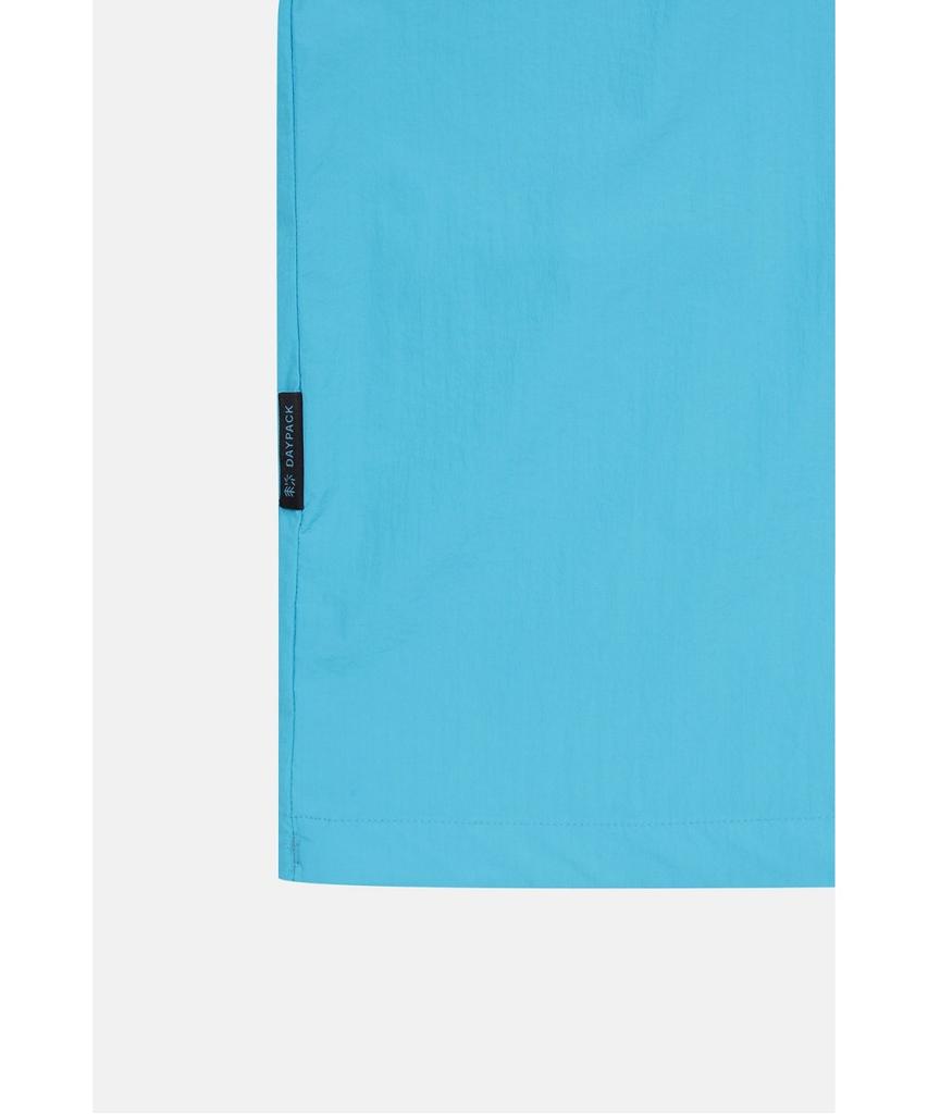 Koolongseupocheu Мужской Daypack Свободный крой С капюшоном Короткий рукав Анорак Tltcm26671Aqu