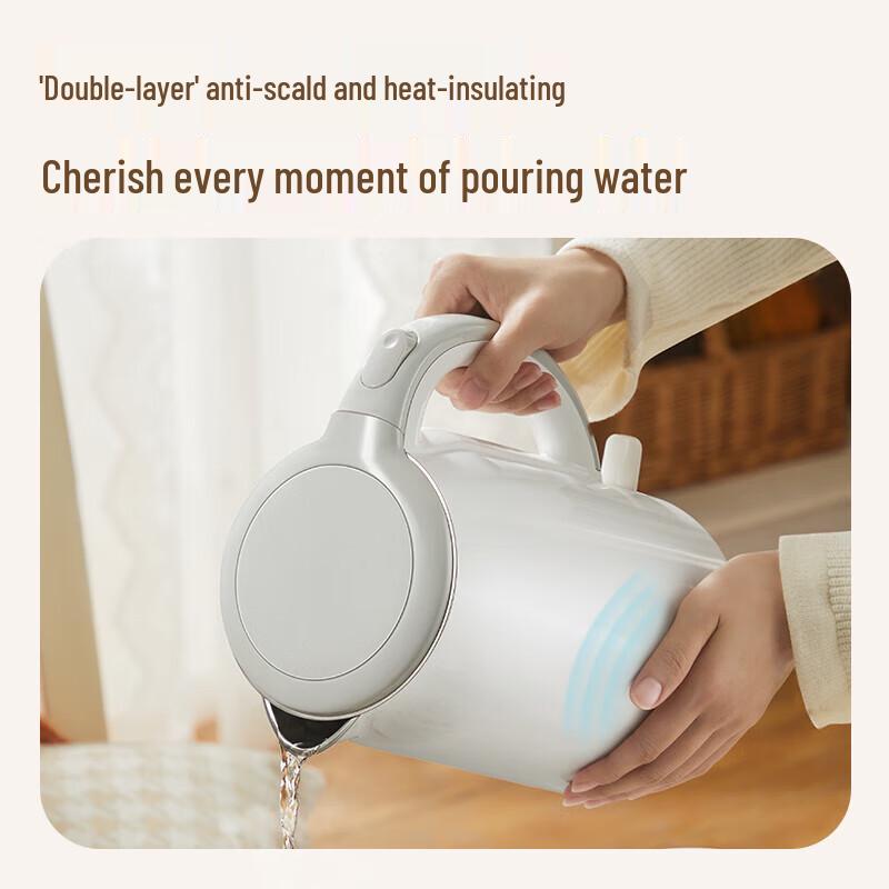 Midea 1.7L 316L Stainless Steel Electric Kettle CN plug (adapter included)