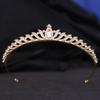 Корейская свадебная тиара, маленькая корона с цирконием, корона принцессы на день рождения, детская повязка на голову для подиума, аксессуары для платья
