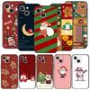 Забавный мультяшный чехол на Новый год и Рождество Санта Клаус для iPhone 16 13 15 14 12 11 Pro MAX XR X SE XS 7 8 Plus Мягкий ТПУ чехол-оболочка