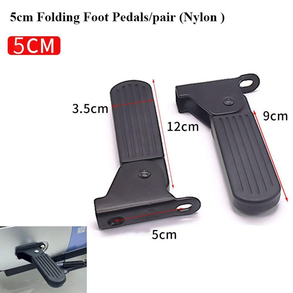 1pair Black Electric Vehicle Parts Aluminium Alloy/Nylon L3 Foot Pedal Electric Bike Accessories