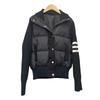 Small short down jacket women's autumn and winter new woolen knitting splicing student jacket to keep warm