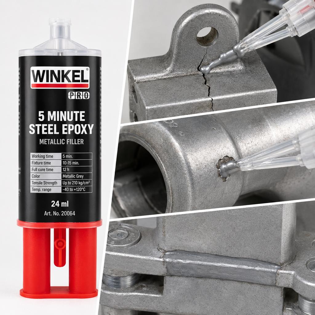 Winkel Pro 5 Minute Steel Epoxy 24 Fast Epoxy Glue For Metal