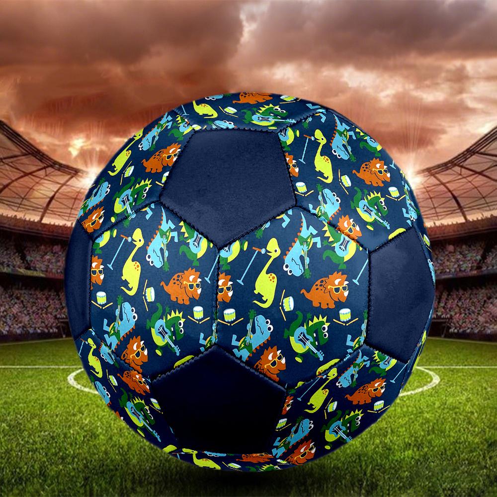 1PC Dinosaur Band Party Soccer Ball Size 5 Football Machine Sewn Indoor/Outdoor Universal Football W92