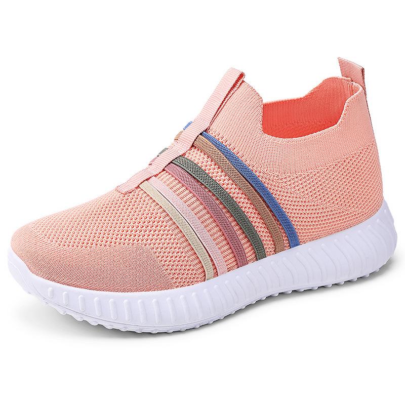 Women's Summer Shoes New Breathable Mesh Large Women's Casual Shoes Soft Bottom Versatile Women's Single Shoes