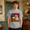 Sad Dog Drinking Beer Funny Chihuahua Meme TShirt Unisexs Streetwear TShirts Summer Breathable Popular Tees Plus Size Tops