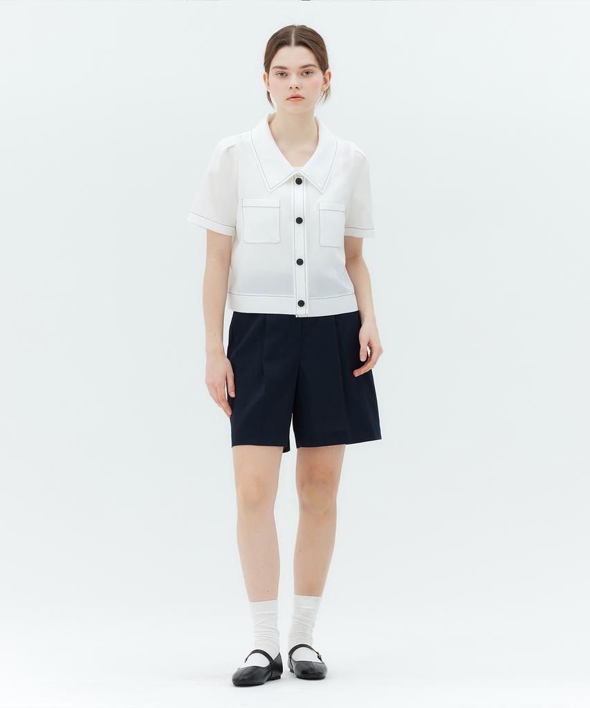 MIND BRIDGE WOMEN [W] Single-Pleat Shorts - 2 Colors Myhp3210