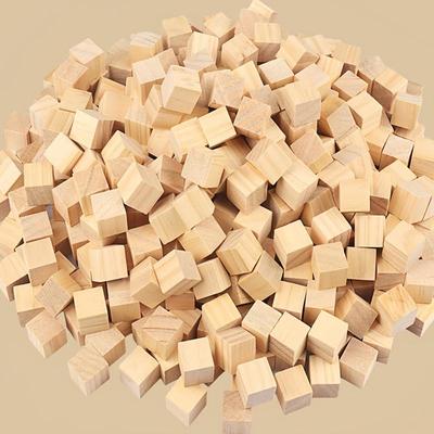 50/200/400 шт. Необработанные заготовки Мини Деревянные Квадратные Блоки DIY 1 см Деревянные Сплошные Кубики Для Столярного дела Поделок Изготовления Пазлов Материал