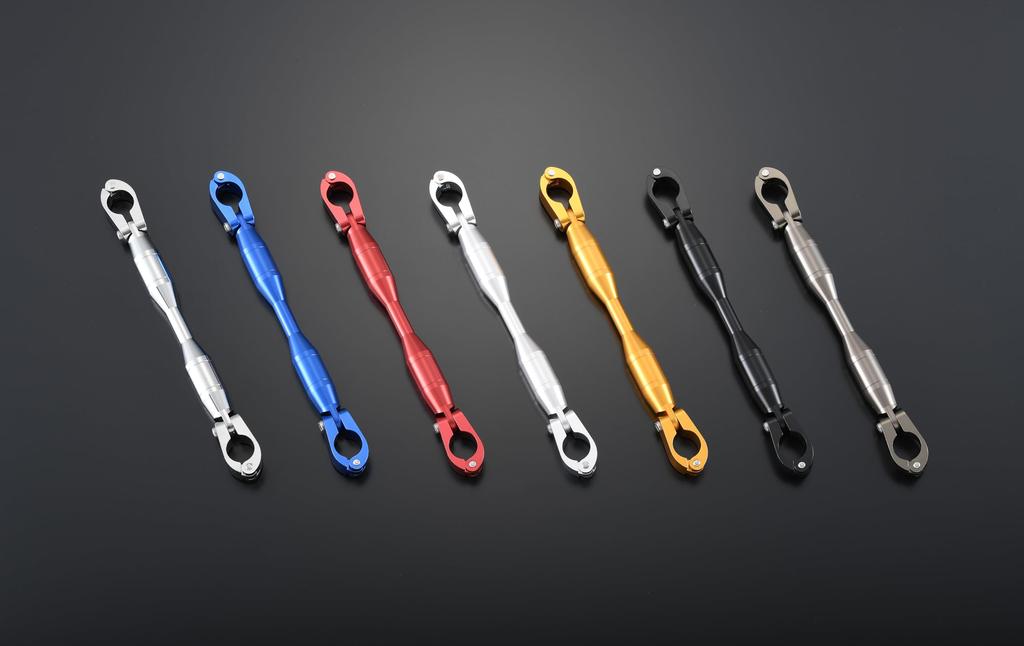 SHIFT UP Handlebar Brace Kit for Monkey 125 270067 (Standard Handlebars, Plated)