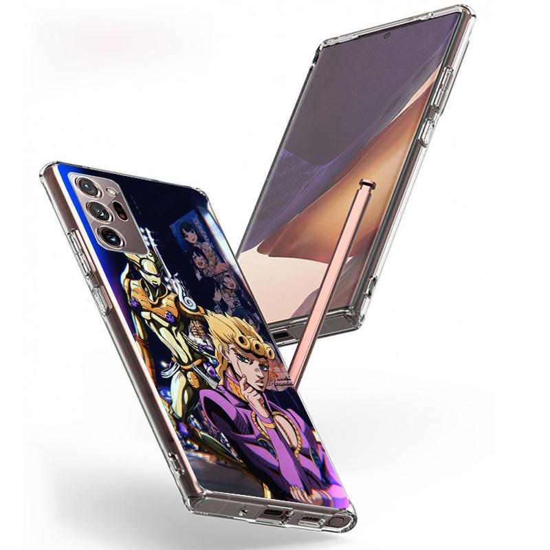 Чехол для телефона JoJo's Bizarre Adventure Golden Wind для Samsung Galaxy S24 S25 Edge S26 Ultra S23 S22 S21 Plus S20 FE + Персонализированный