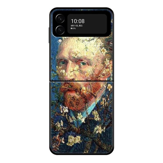 Чехол Van Gogh Art Retro Plum Blossom для Samsung Galaxy Z Flip 4 Z Flip3 5g, чехол для Galaxy Z Flip Pc, жесткий чехол для телефона