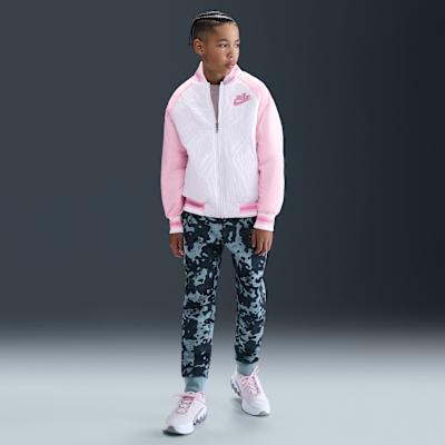 Детские утепленные куртки Nike для детей с воротником-стойкой, средней плотности