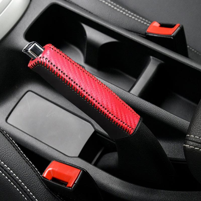 Leather Car Gears Handbrake Cover For Roewe MG Clever New Energy Rx5 I5 360 I6pius Rx3 Auto Gears Handbrake