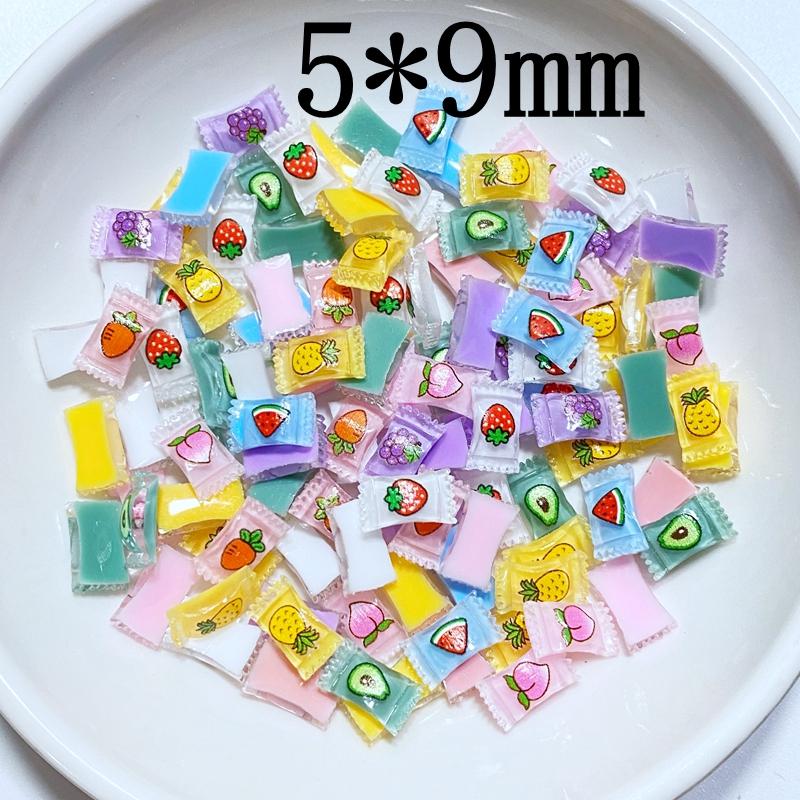 50 шт. Новые Милые Мини 5*9 мм Конфеты Плоская Основа Смола Скрапбукинг DIY Украшение для Бижутерии Поделки Аксессуар