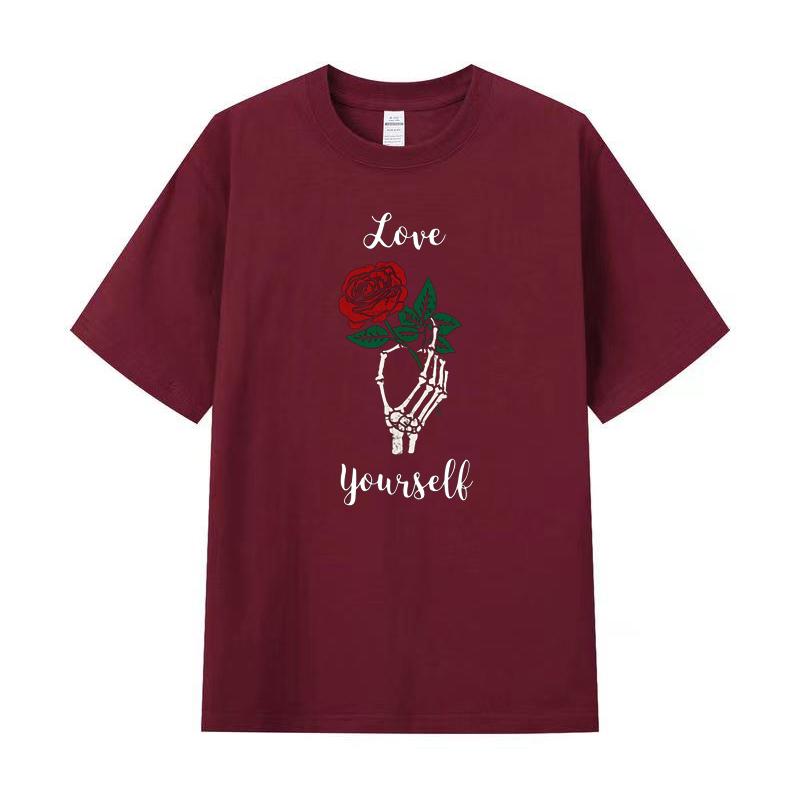 Летняя мужская футболка высокого качества из хлопка с короткими рукавами и принтом, женская футболка, модная спортивная рубашка, повседневный топ для бега