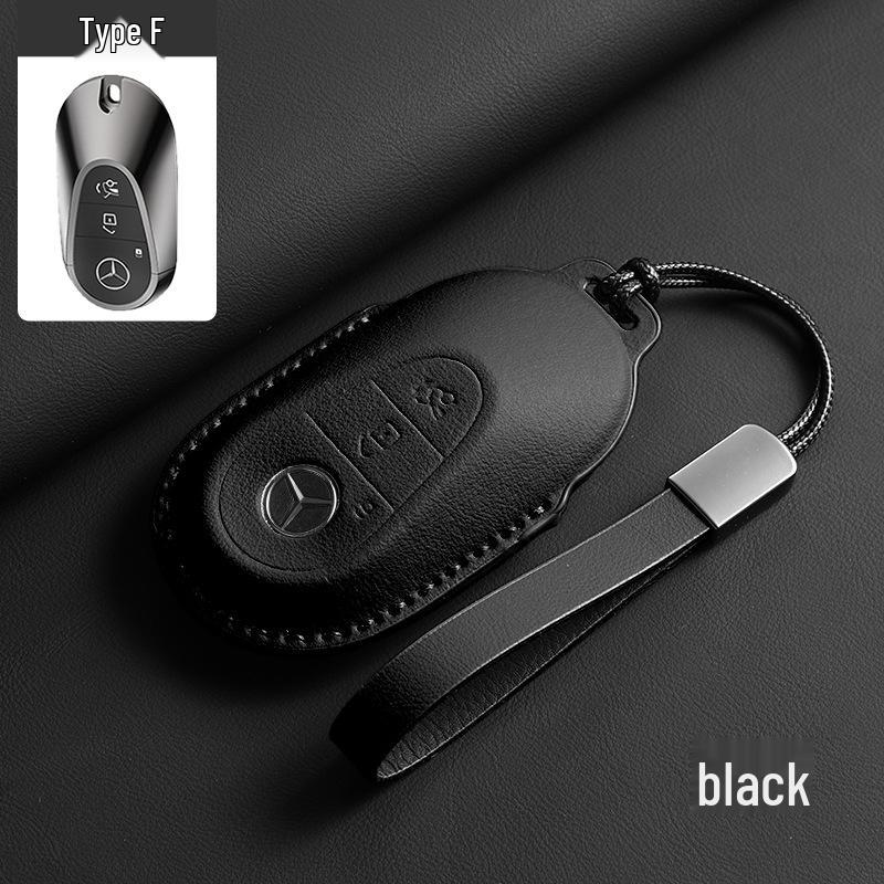 Mercedes-Benz Key Case - Genuine Leather for GLC, GLE, C-Class, E-Class