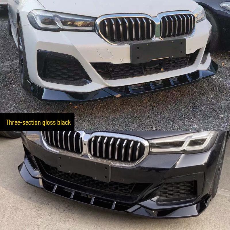 Совместимый комплект переднего и заднего спойлеров для нового BMW 5 серии (525/530Li) - Модификационный комплект Черного Воина MP.