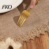 Long-lasting Placemats Bohemian Jute Heat-Insulating Wear-Resistant Stain-Proof Mats Reusable Wear-resistant Heat-Resistant Pads for Tables,