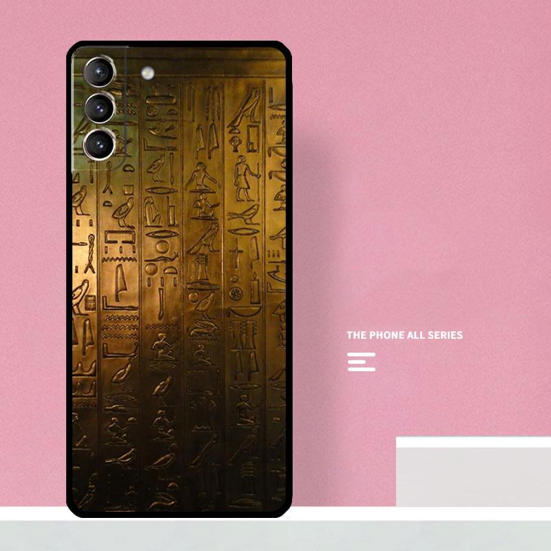 Чехол для телефона с египетскими иероглифами для Samsung Galaxy S25 S26 Ultra S20 S21 S22 S23 S24 Plus S10 S25 FE Чехол Coque