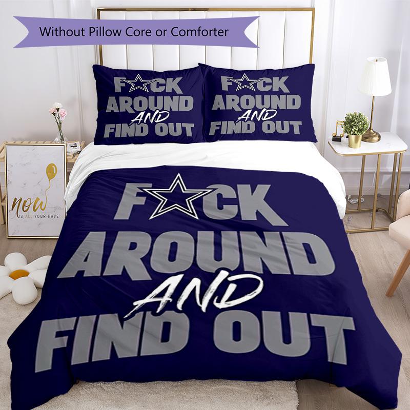 Dallas Bedding Set Breathable Duvet Cover with Pillowcases Decorative Bed Linen for Bedroom Home Decoration Birthday Gift