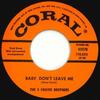 7-дюймовая пластинка 5 CHAVIS BROTHERS - Baby Don't Leave Me / Old Time Rock 62270 Coral UK 1961 Великобритания Рок