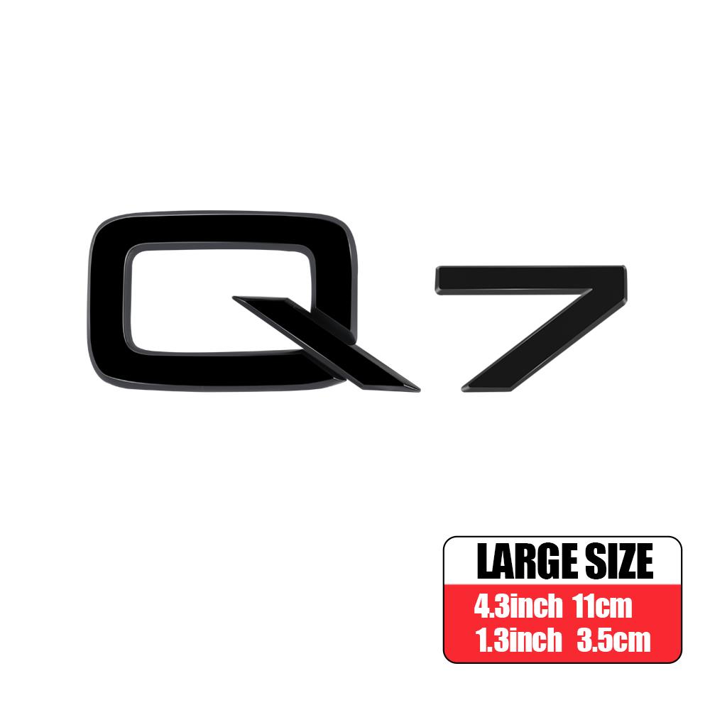 3D ABS A4L A6L A8L Q3 Q5 Q7 Letters Emblem Car Body Rear Trunk Logo Sticker For f2 Q L Series A1 A3 A4 B8 A5 A6 A7 Accessories