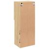 TV Stand with LED Lights Sonoma Oak Finish 40.5 x 30 x 102 cm