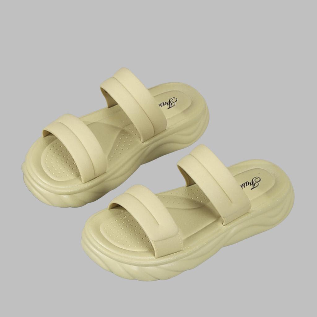 Модные женские шлепанцы на платформе, летние, толстая подошва, нескользящие, мягкие, пляжные тапочки, повседневные, сандалии для отдыха на открытом воздухе