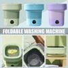  Foldable Barrel Type Automatic Washing Machine Portable Travel Dormitories, 8L Large Capacity