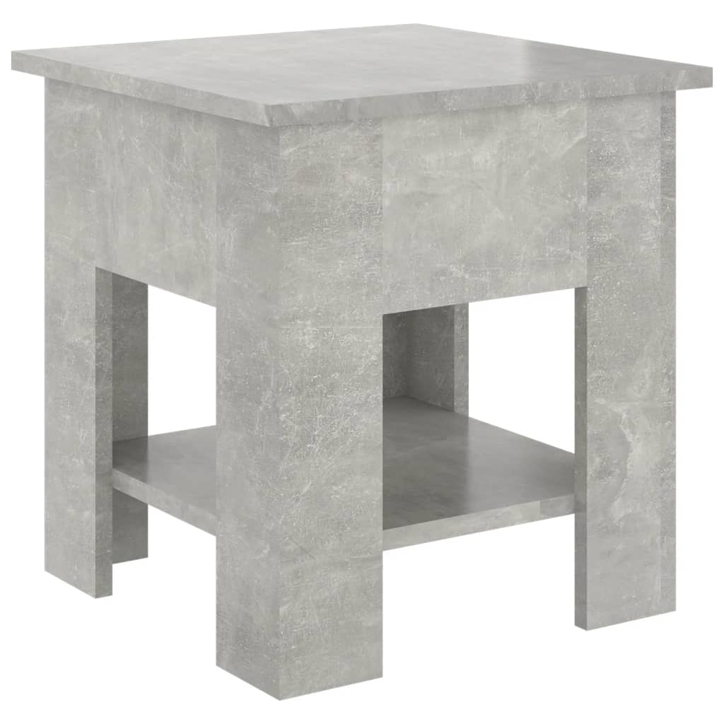 Coffee Table Concrete Grey 40 x 40 x 42 cm Engineered Wood