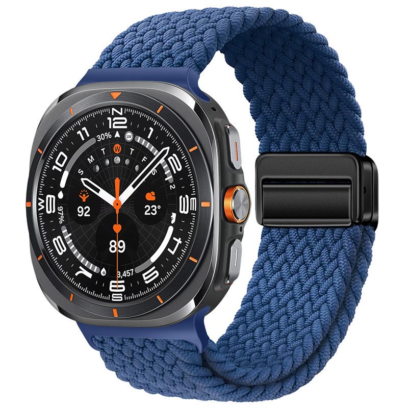 Для Samsung Galaxy Watch 8 Classic 46мм Ремешок Аксессуары Магнитный Нейлоновый Плетеный Спортивный Часы 8 44мм 40мм Браслет Correa Galaxy Watch7 Ultra 47мм Ремешок
