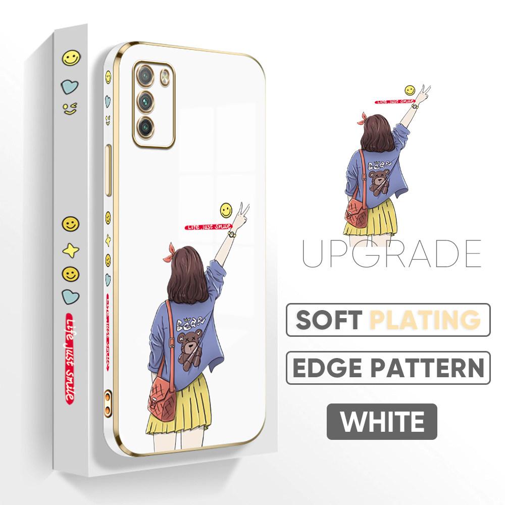 Красочные узоры печати с квадратными краями и узором корпуса с покрытием корпуса телефона Роскошное покрытие Мягкий чехол для телефона для Huawei Honor Xiaomi Redmi