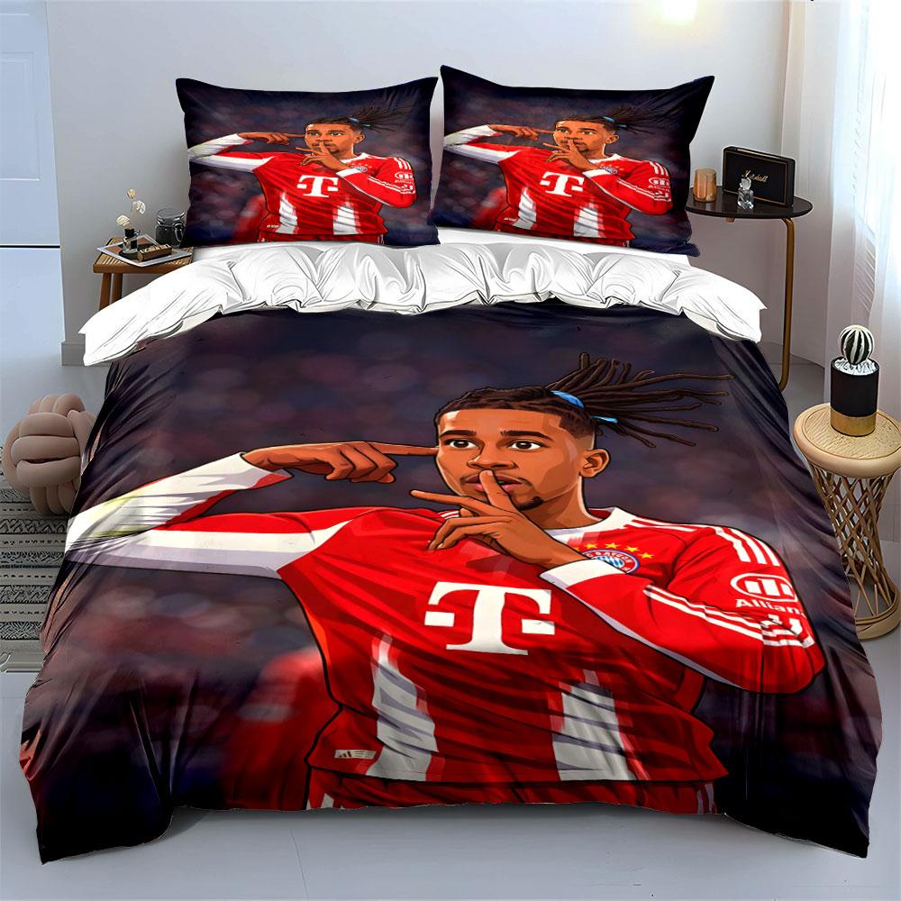 Footballer with Bayern logo. Bedding sets Duvet cover sets Duvet covers Pillowcases(1*Duvet Cover 2*Pillowcases without duvet insert)