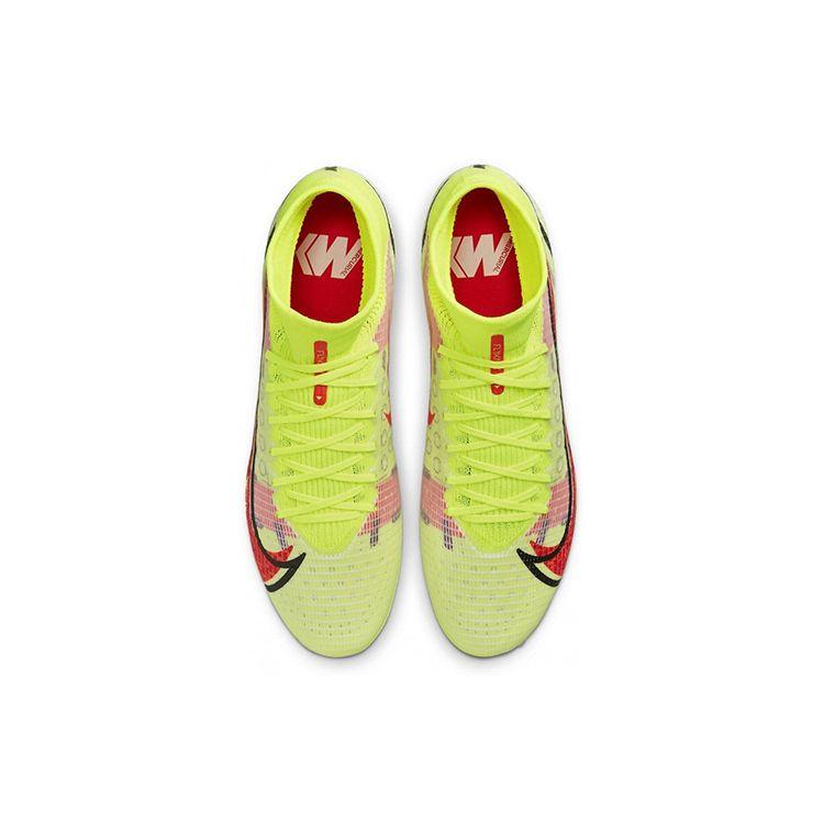 Nike Mercurial Superfly 8 Assassin 14 Pro AG (Резиновые короткие шипы) Противоскользящие Прочные Футбольные Бутсы Мужские Футбольные Бутсы Флуоресцентно-Желтые CV1130-760