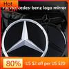 Автомобильная наклейка 2025 Горячая Для Benz AMG Звезда решетки радиатора значок зеркало низ 3D ABS логотип для Mercedes-Benz для Mercedes-Benz