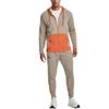 Under Armour Fleece Textured Full Zip Hoodie 'Orange Light Brown' Men's 1360718-200