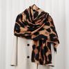 Big Leopard Print Skin-friendly Velvet, Skin-friendly and Warm In New Autumn and Winter, Imitation Cashmere Printed Scarf, Versatile Shawl